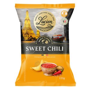 Lucien Batatas Fritas Lisas Chilli Doce 125g