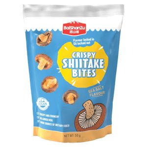 BaiShanZu Crispy Shiitake Bites Sea Salt 50g